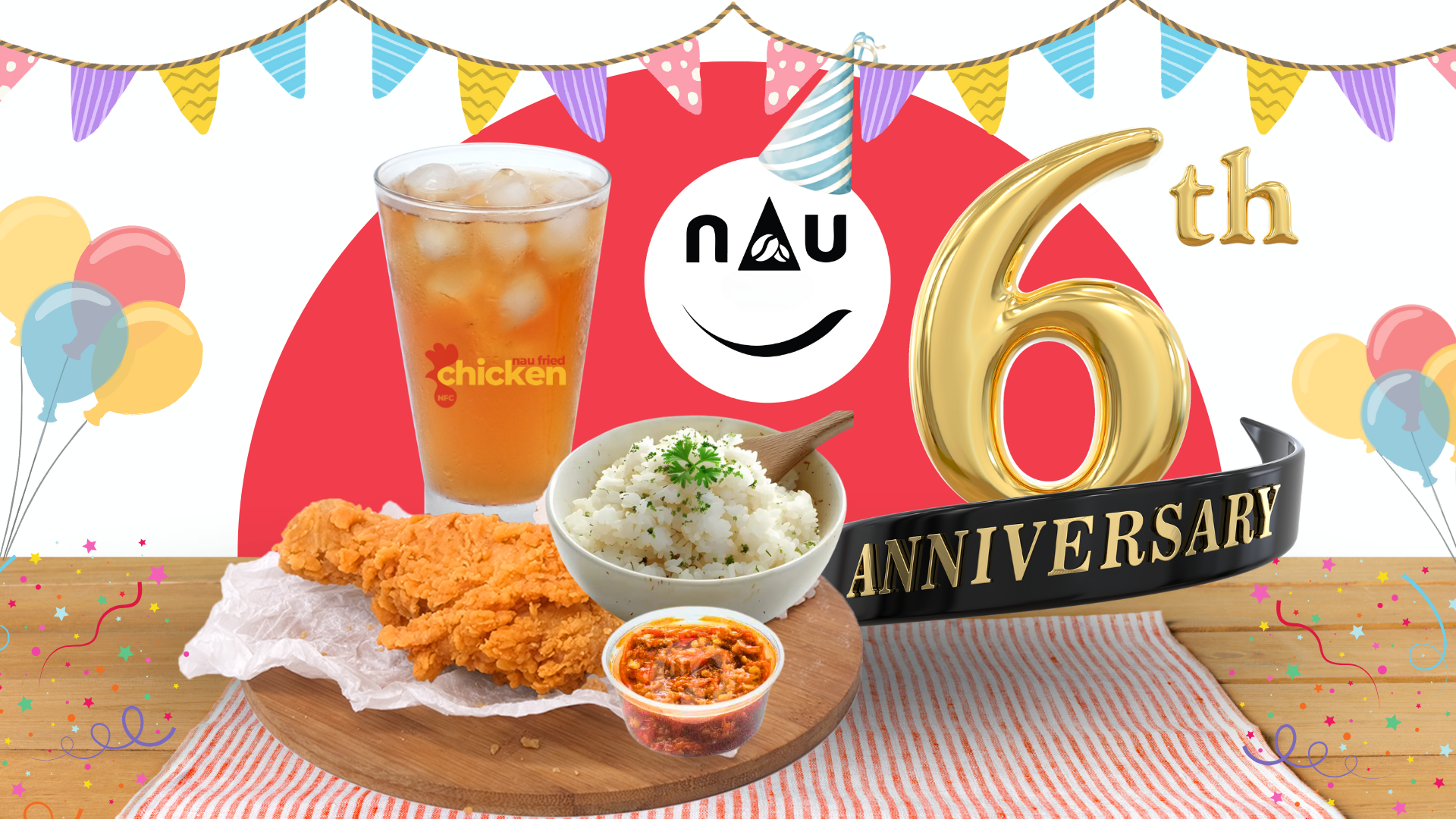 Anniversary Kopi Nau ke 6 tahun & Perkenalkan Nau Fried Chicken : New Sub Brand & Product dari kopi nAu